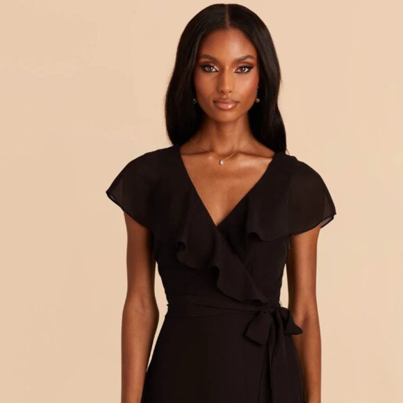 Birdy Grey- Jackson Chiffon Dress  Black M - Picture 1 of 7
